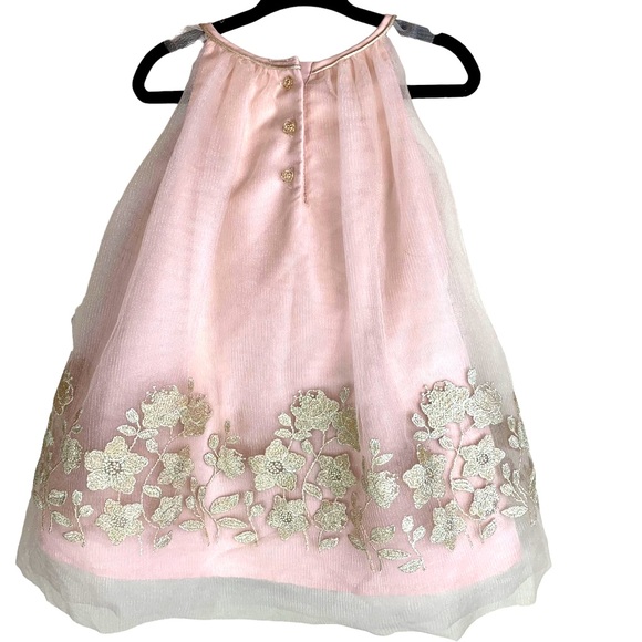 Catherine Malandrino Girls Special Occasion Fancy Dress Pink Blush Embroidered - Picture 8 of 11